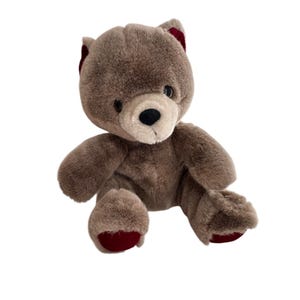 Applause Wallace Berrie 1985 Brown Teddy Bear Plush 10&quot; Collectible Woodlands a