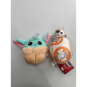 Set de peluches de Grogu y BB-8 de Star Wars Disney Store, juguetes de peluche suaves, adhesivos para ventanas. imagen 11