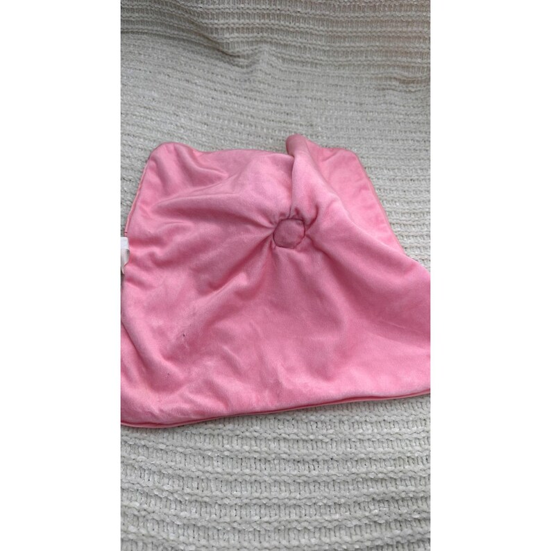 Disney Baby Minnie Mouse Lovey Pink Rainbow Safety Blanket Pluszowy Zwierzątko Serce zdjęcie 8