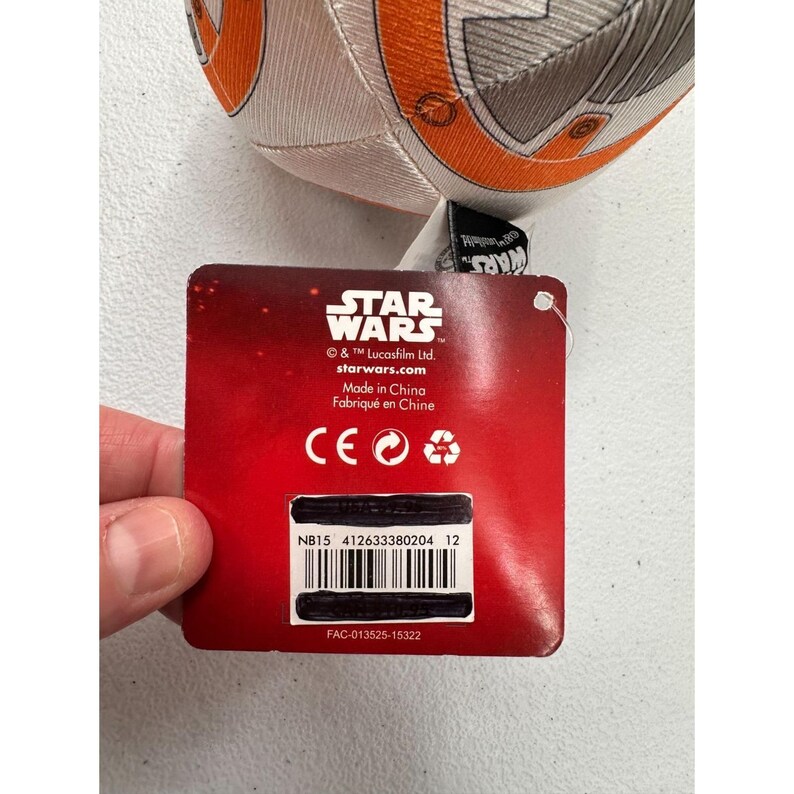 Set de peluches de Grogu y BB-8 de Star Wars Disney Store, juguetes de peluche suaves, adhesivos para ventanas. imagen 5