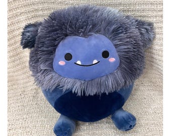Squishmallows Dani Bigfoot Plush 12 Inch Navy Blue Stuffed Animal Toy Kids Lovey