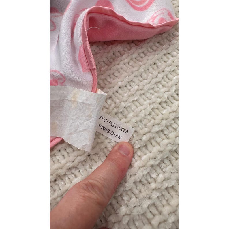 Disney Baby Minnie Mouse Lovey Pink Rainbow Safety Blanket Pluszowy Zwierzątko Serce zdjęcie 4