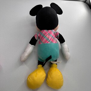 Zestaw pluszowych miseczek Disney Minnie i Mickey Mouse na Wielkanoc 20 cali Wiosenny króliczek w kratę pastelową zdjęcie 11