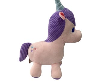 Peluche unicorno rosa e viola di Kohls Cares YOTTOY, ideale come regalo per neonati e bambini.