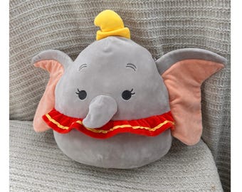 Squishmallows Disney Dumbo Plush 12 Inch Gray Elephant Stuffed Animal Kids Toy