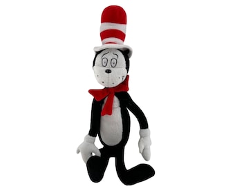 Vintage 2003 Cat In The Hat Dr Seuss Plush 15" Stuffed Animal Universal Studios