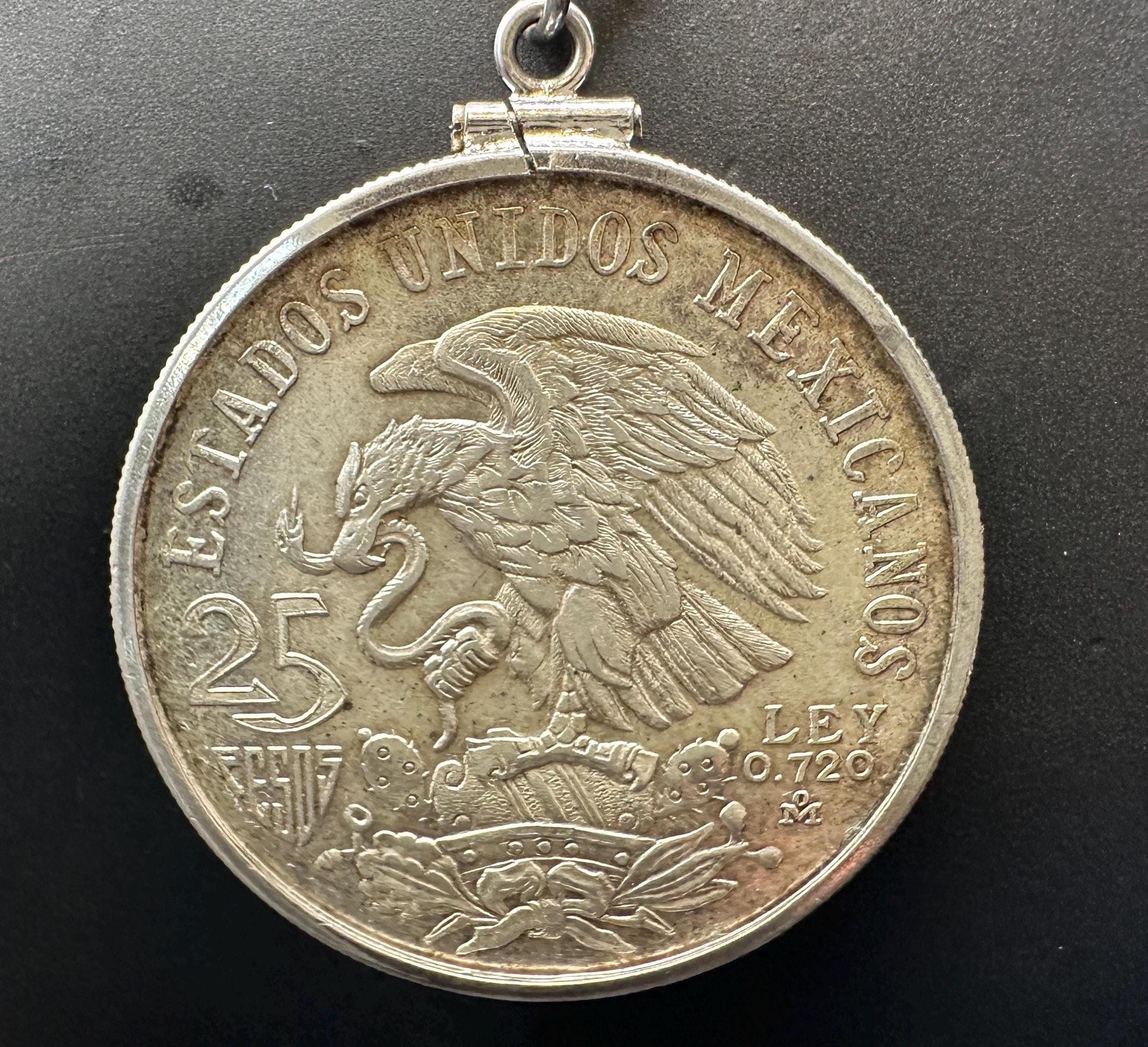メキシコ銀貨のネックレス メキシココインネックレス - Etsy 日本