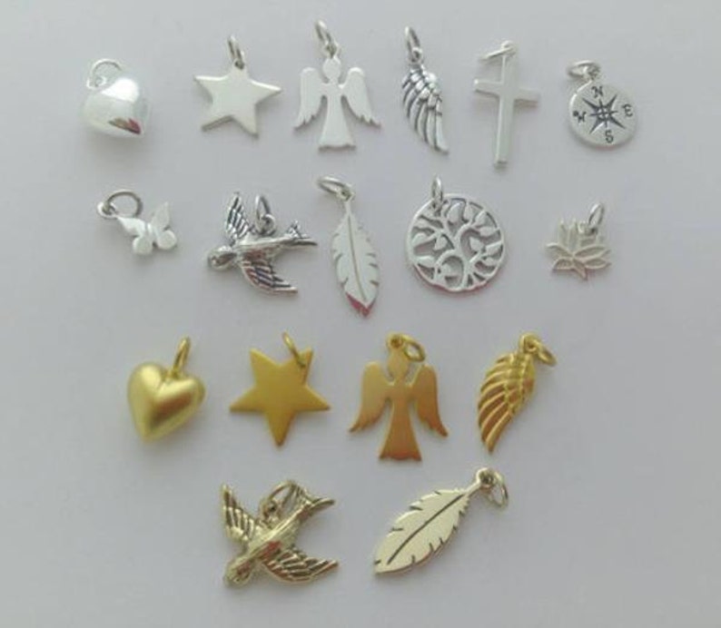 Add a personal touch ... sterling silver, 24k gold plated sterling silver or bronze charm image 1