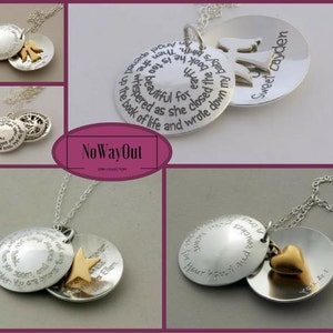 If there ever comes a day 925 Silver Engraved Motivational Jewelry Friendship Necklace Gift for Daughter Soul Sister image 3