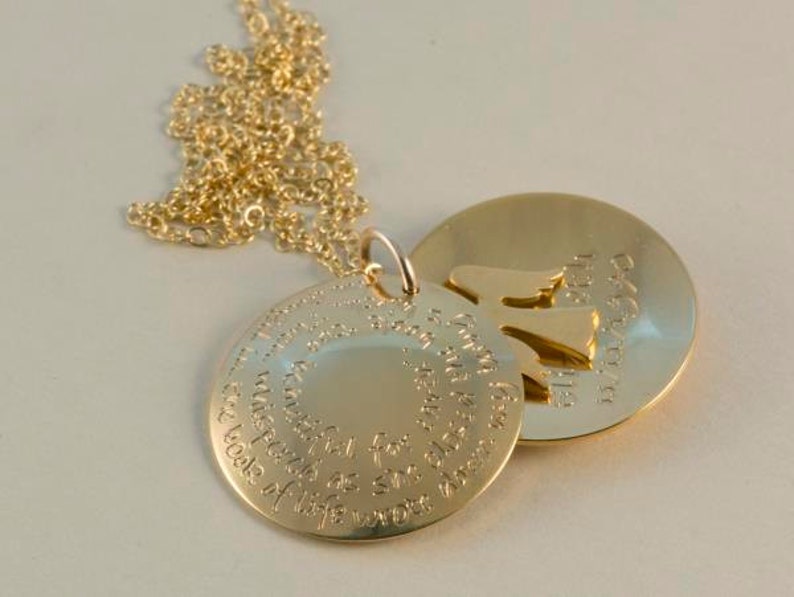 Loss of Parents Sister Brother Husband Personalized GOLD Sympathy gift Remembrance Handmade 24ct Gold925-silver jewelry Baby loss