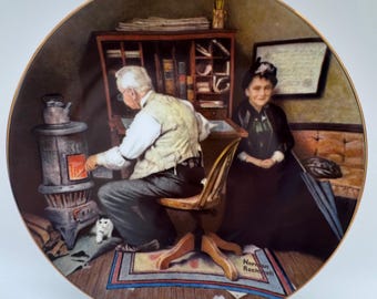 Keeping Company 1989 Norman Rockwell Collector Plate