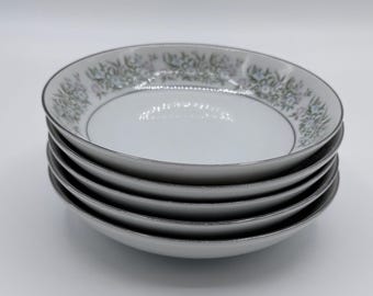 Taihei China Springtime Set of 5 Vintage Fine Dining Small Plates