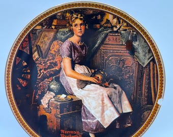 Dreaming in the Attic Norman 1981 Rockwell Collector Plate