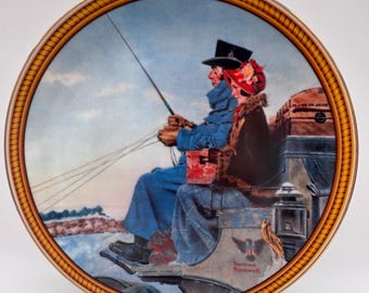 The Journey Home 1987 Norman Rockwell Collector Plate 14A LOW ISSUE Number!