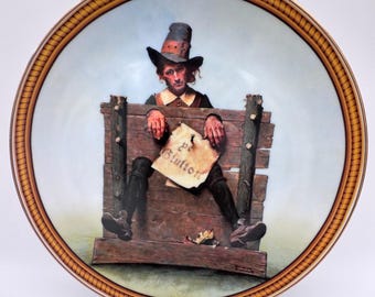 Ye Glutton 1988 Norman Rockwell Collector Plate