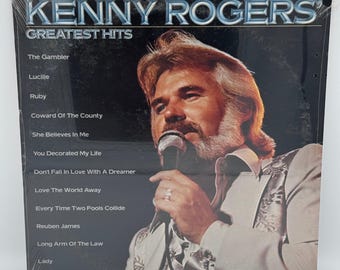 Kenny Rogers Greatest Hits Factory Sealed 1980 Vinyl Record