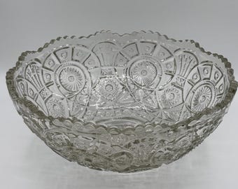 Imperial Glass Vintage 1914 Broken Arches Punch Bowl #733