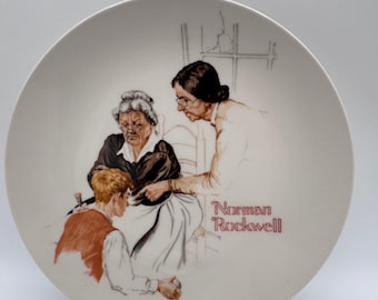 The Broken Window 1981 Norman Rockwell Collector Plate