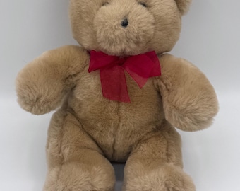 Brown Teddy Bear Red Bow 2004 Michaels