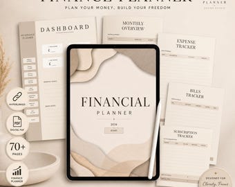 Goodnotes Budget Planner PDF | Financial Planner | Budget Dashboard | Expense Tracker | Debt Payoff | Bill Tracker