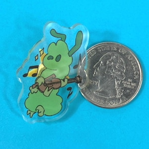 Cozy Caterpillar Acrylic Pin