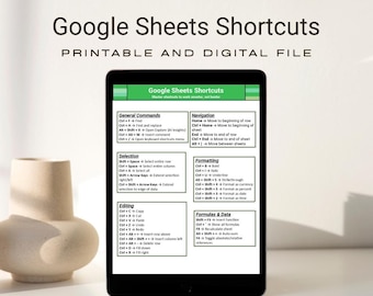 Google Sheets Shortcuts Cheat Sheet: Keyboard Hotkeys Reference (Printable PDF)