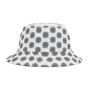 Chapéu Bucket Floral Estiloso, Chapéu de Verão, Acessório de Praia, Equipamento para Festivais, Ideia de Presente Única, Proteção Solar Casual