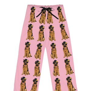 Dog Lover Pajama Pants: Fun Pink Print, Women&#39;s Cozy Loungewear