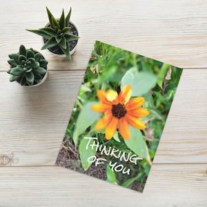 Sunflower Thinking of You Card: Encouragement, Friendship, Support