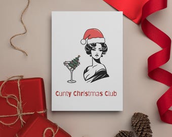 Tarjeta de felicitación del Club de Navidad de Cunty