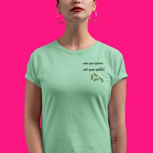 Funny Pickle Graphic Tee, "Are You Gonna Eat Your Pickle?" Shirt, Humorous Gift, Quirky Casual Wear, Pickle Lover Apparel, Cute Foodie Top