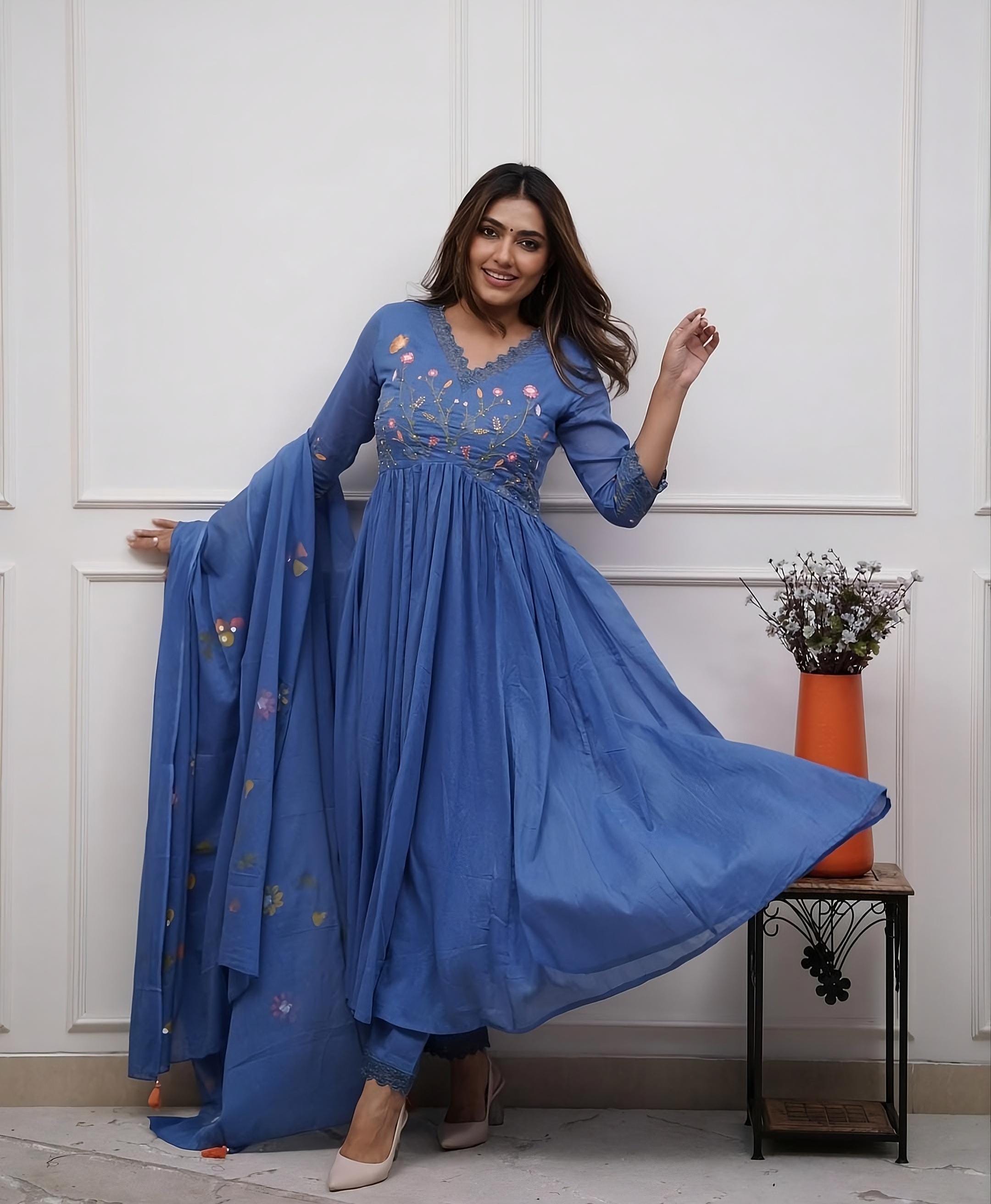 party wear dress for women kerala Party wear half frock models