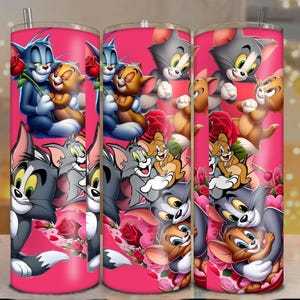 Tom & Jerry Love digital design 20 Unzen Becher Verpackung.