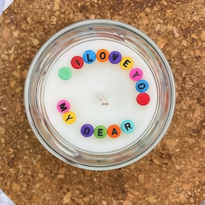Personalized Hidden Message Candle | Custom Secret Note Candle, Reveal Message When Lit | Custom Wedding & Birthday Gift