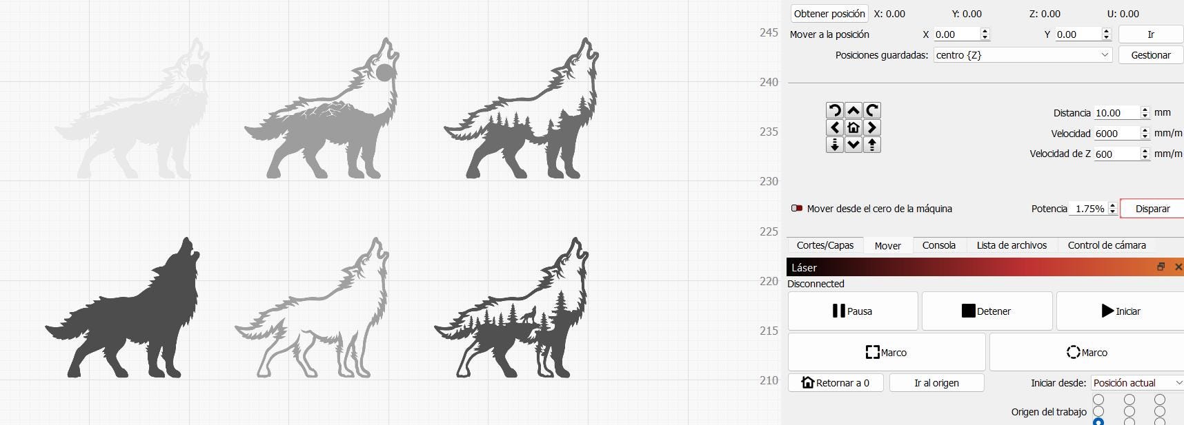 Multilayer Wolf Design - Etsy