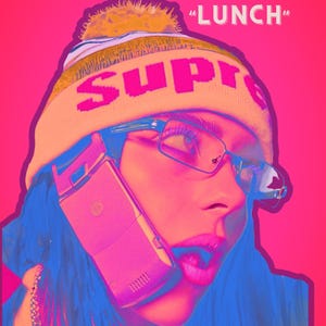 Neon Billie Eilish Poster | Vibrant Digital Fan Art | Instant Download PDF Wall Print