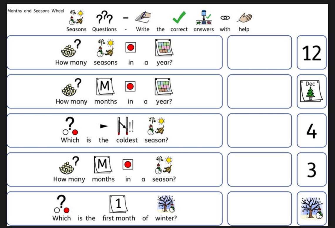 Seasons & Months of the Year Worksheets | 9-page Digital Download ...