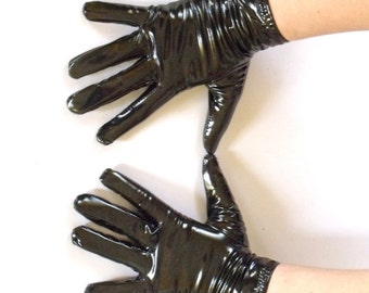 4-way stretch vinyl short gloves