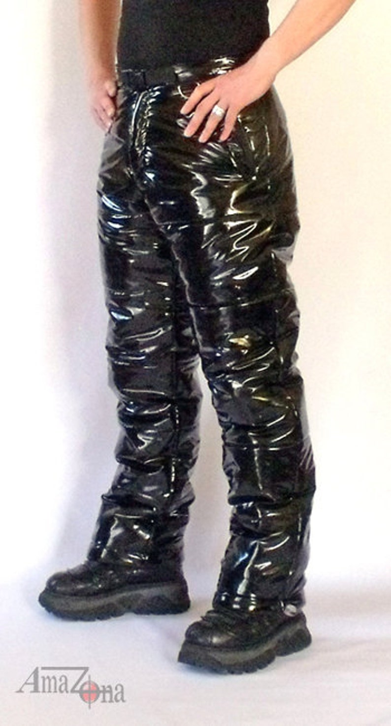 shiny pants