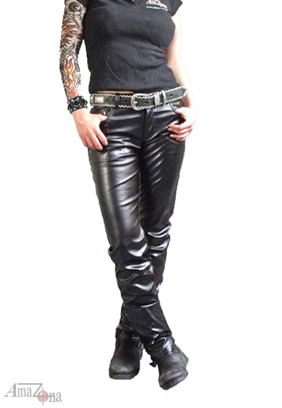 pleather jeans