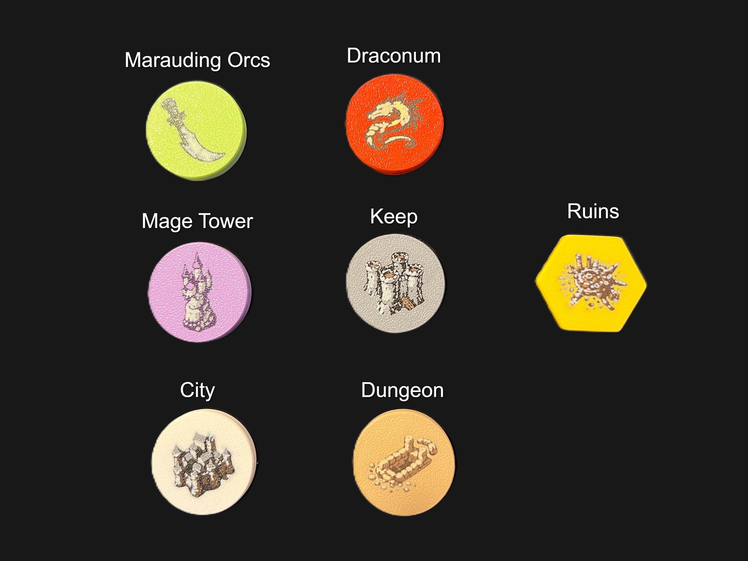 Mage Ripper Token Magnetic Token Capsules for Mage Knight Board Game - Etsy