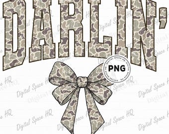 ダーリン迷彩ボウ PNG、ウエスタン風バーシティ PNG、カントリーカウガールカウボーイ PNG、オールドカモフラージュボウハンティング、レトロコケットダーリン PNG
