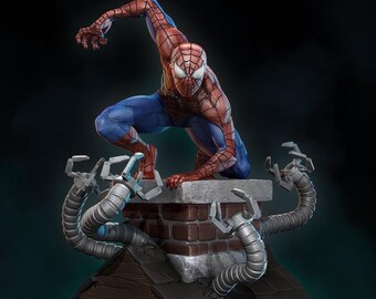 Spiderman 2020 3D Print Files | Superhero Digital Statue for Marvel Fans | Statue - 3D Model - Stl File for 3D Printers