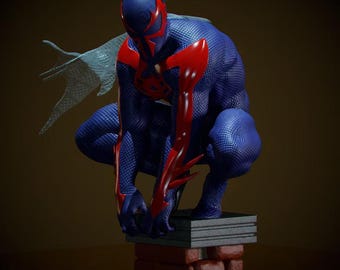 Spiderman 2099 Future Web Warrior Collectible 3D Print – Statue - 3D Model - Stl File for 3D Printers