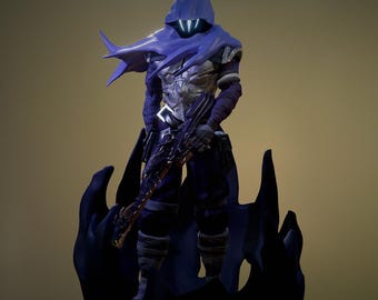 Valorant Omen Shadow Agent 3D Print Ready Fan Art – STL Digital Design Statue - 3D Model - Stl File for 3D Printers