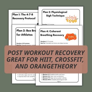 Workout Breathing Guide Digital Download Plan Athletic Performance Recovery Technique Fitness Protocol Exercise Method Gym Training Breath