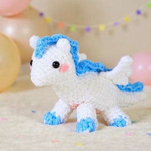 Baby Dragon Crochet Pattern: Amigurumi Fantasy Creature (PDF Download