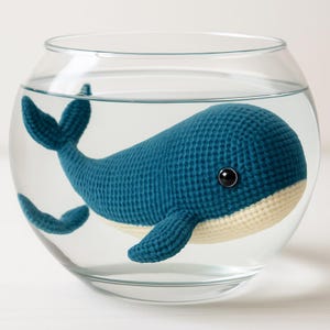 Blue Whale Crochet Pattern, Amigurumi Whale PDF, Crochet Sea Animal, DIY Ocean Toy, Beginner Crochet Pattern, Instant Digital Download