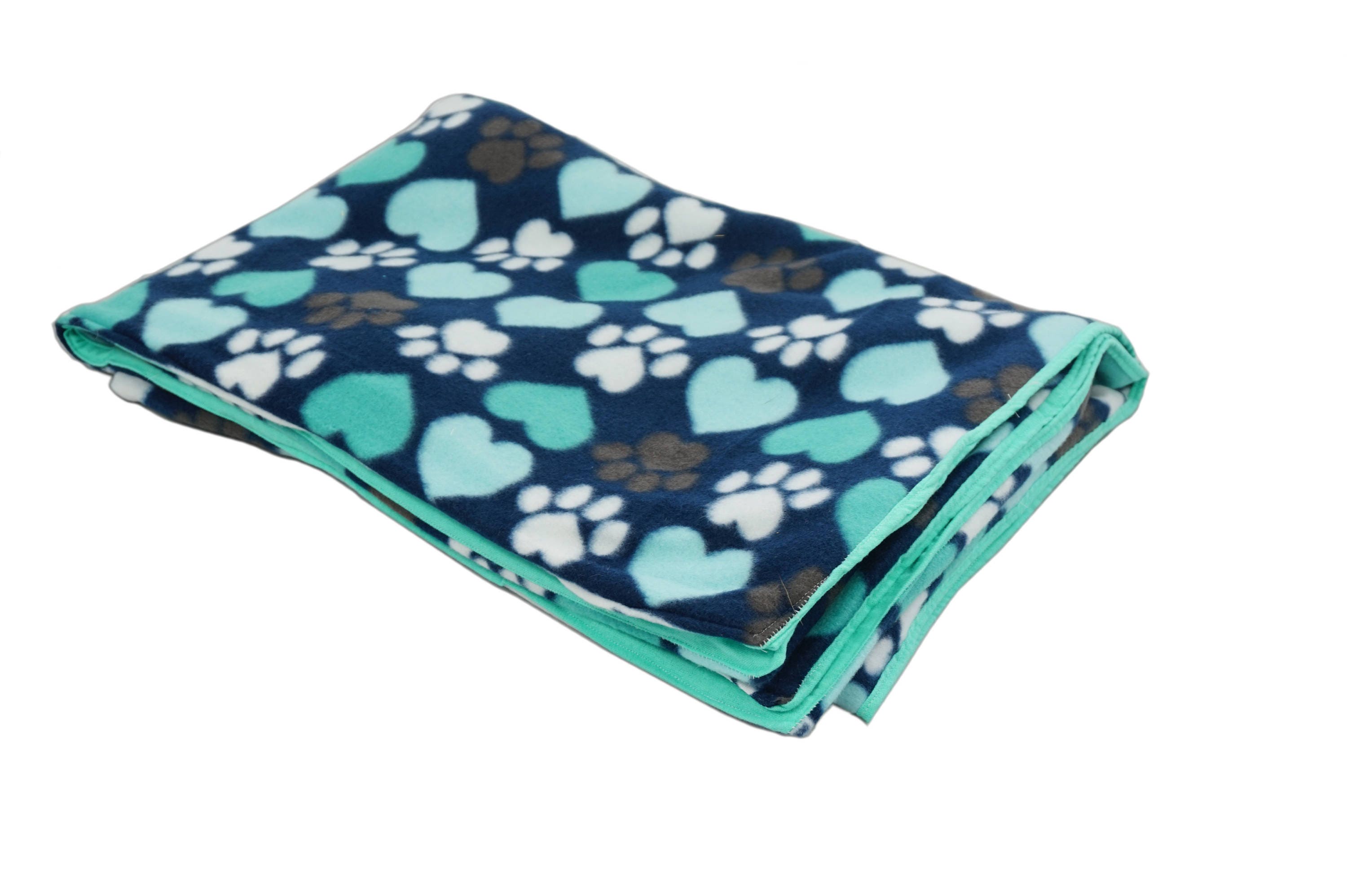 Blue Paws Fleece Blanket Throw Blanket Lap Blanket Etsy
