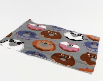 Doughnut Animals Guinea Pig Fleece Cage Liner | Waterproof | Anti-Shrink Design | Handmade With Love For Guinea Pigs | Custom Sizes Offered